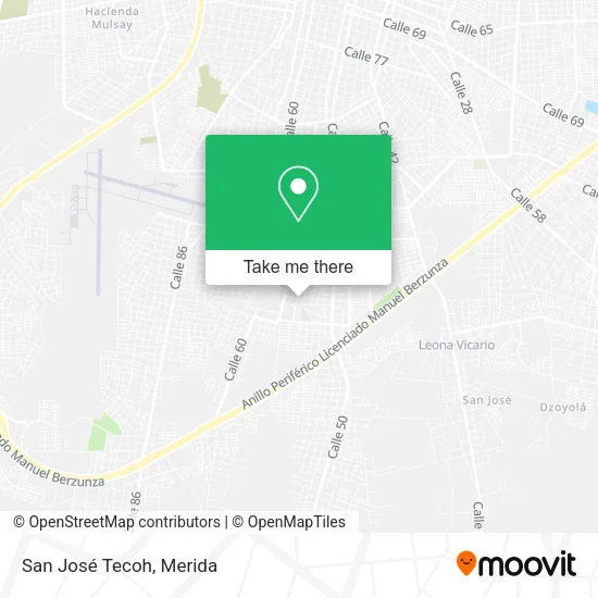 Mapa de San José Tecoh