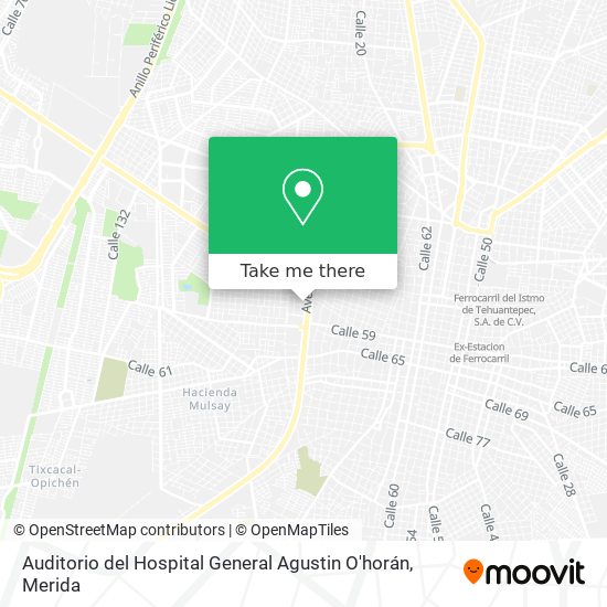 Auditorio del Hospital General Agustin O'horán map