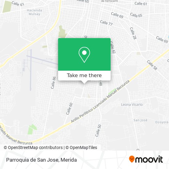 Mapa de Parroquia de San Jose