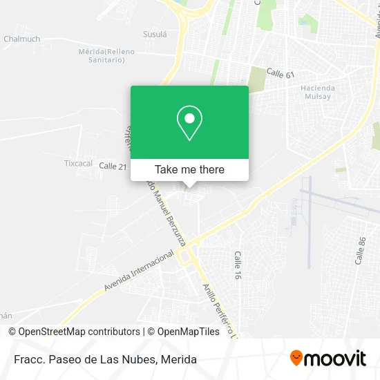 Mapa de Fracc. Paseo de Las Nubes