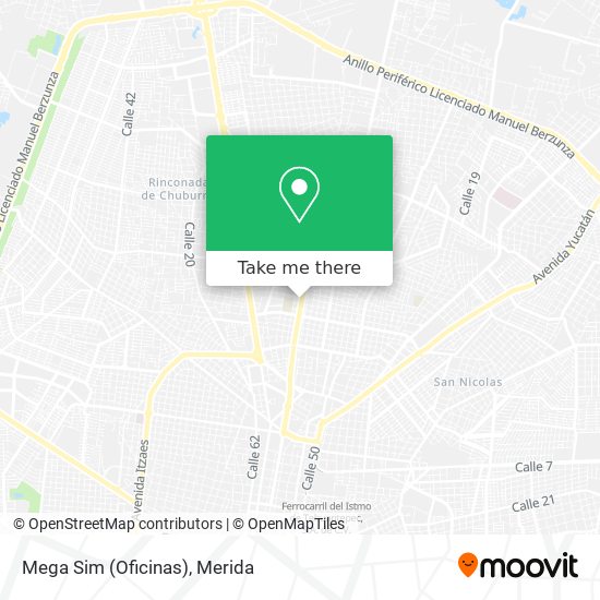 Mapa de Mega Sim (Oficinas)