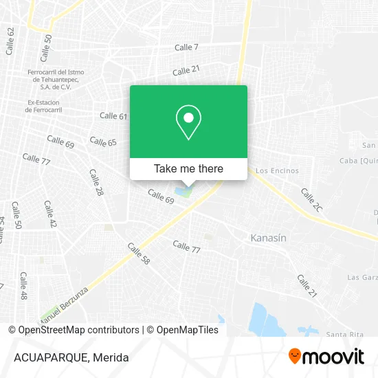 ACUAPARQUE map