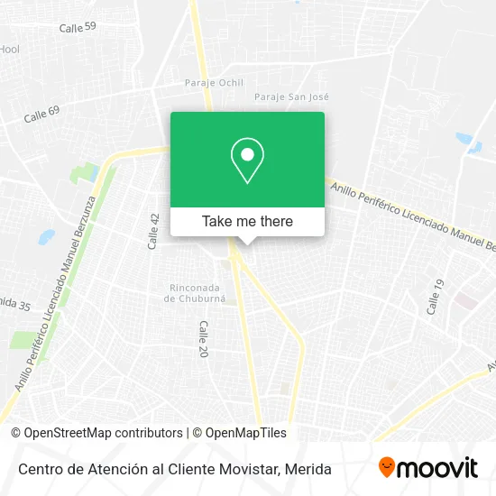 Centro de Atención al Cliente Movistar map