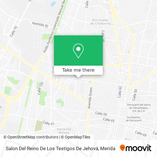 Mapa de Salon Del Reino De Los Testigos De Jehová