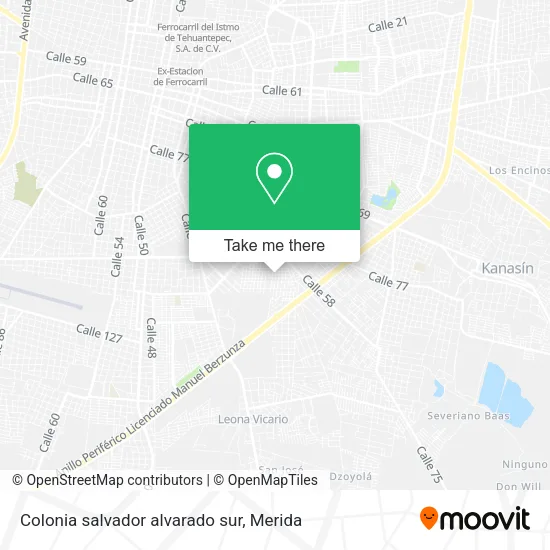 Mapa de Colonia salvador alvarado sur