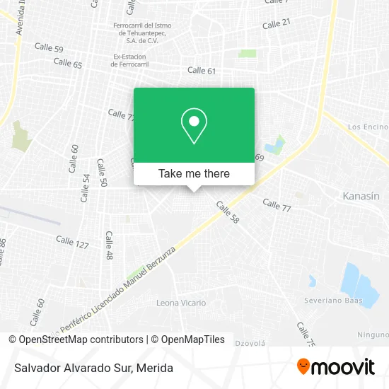 Mapa de Salvador Alvarado Sur