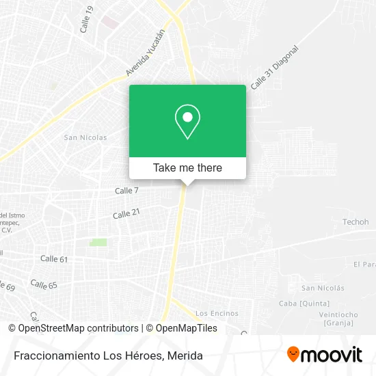 Mapa de Fraccionamiento Los Héroes