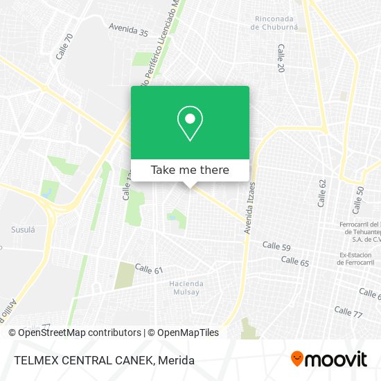 Mapa de TELMEX CENTRAL CANEK