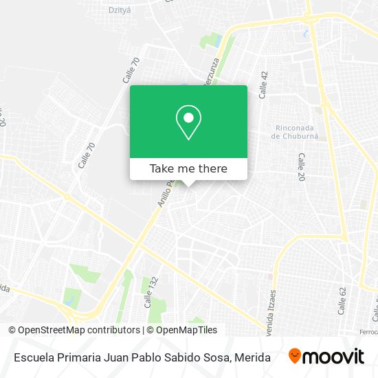 Escuela Primaria Juan Pablo Sabido Sosa map