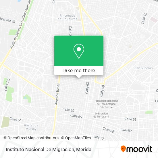 Instituto Nacional De Migracion map