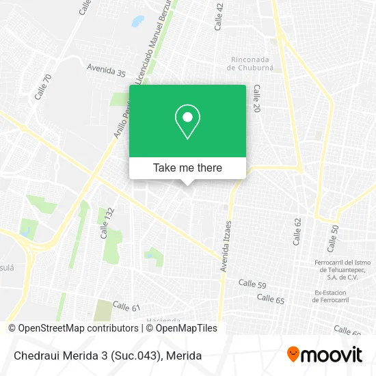 Chedraui Merida 3 (Suc.043) map