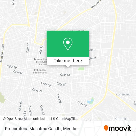 Mapa de Preparatoria Mahatma Gandhi