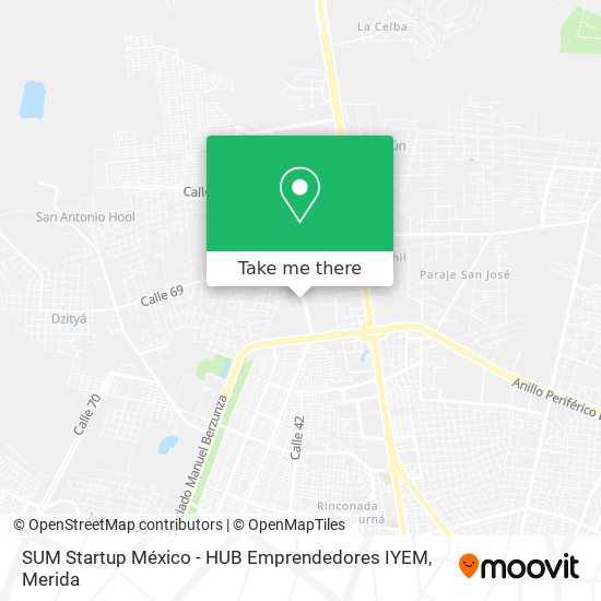 Mapa de SUM Startup México - HUB Emprendedores IYEM