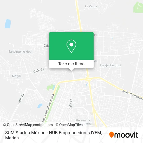 Mapa de SUM Startup México - HUB Emprendedores IYEM