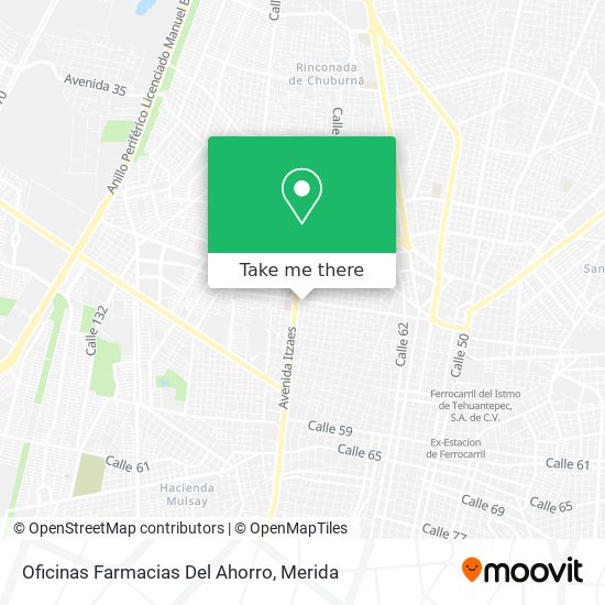 Mapa de Oficinas Farmacias Del Ahorro