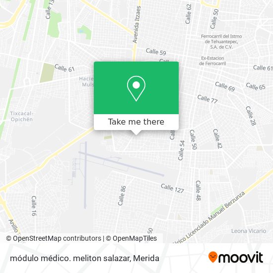 módulo médico.  meliton salazar map