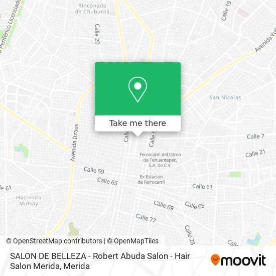 SALON DE BELLEZA - Robert Abuda Salon - Hair Salon Merida map