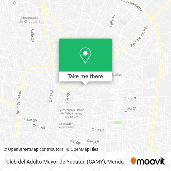 Club del Adulto Mayor de Yucatán (CAMY) map