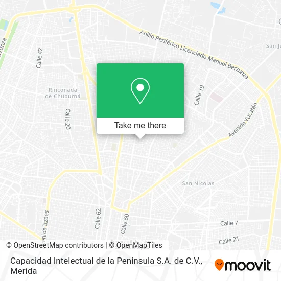 Capacidad Intelectual de la Peninsula S.A. de C.V. map