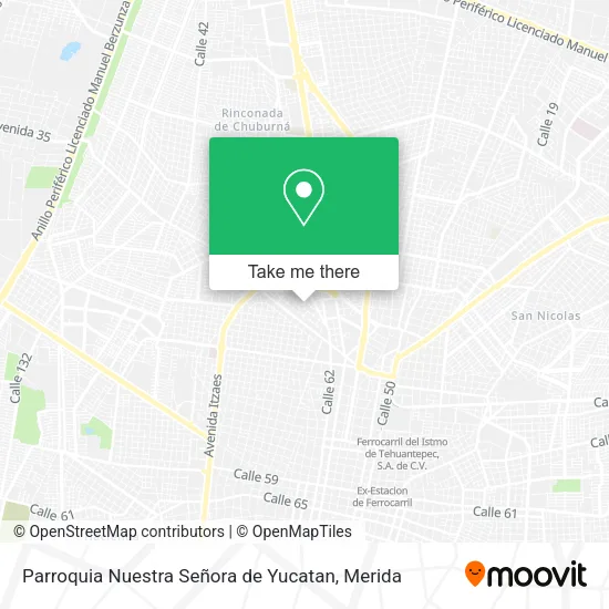 Parroquia Nuestra Señora de Yucatan map