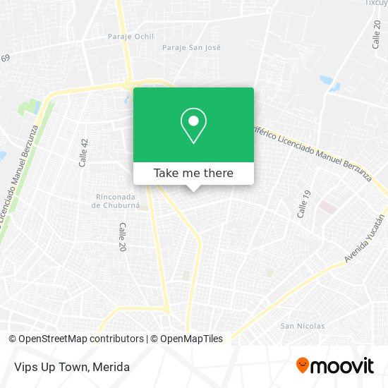 Mapa de Vips Up Town