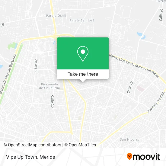 Mapa de Vips Up Town