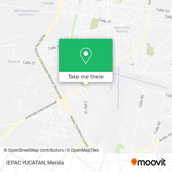 Mapa de IEPAC YUCATAN