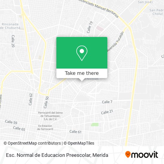 Esc. Normal de Educacion Preescolar map