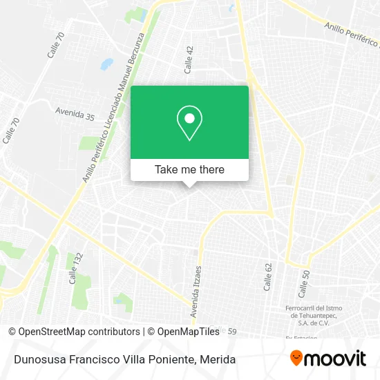 Mapa de Dunosusa Francisco Villa Poniente