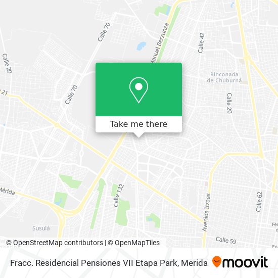 Mapa de Fracc. Residencial Pensiones VII Etapa Park