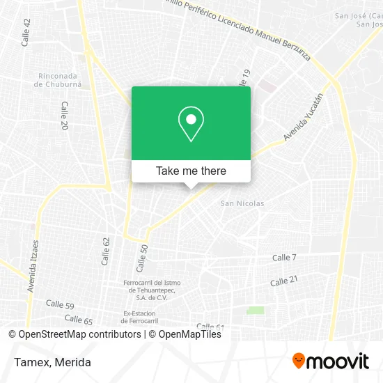 Mapa de Tamex
