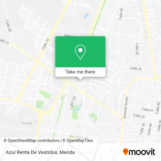 Azul Renta De Vestidos map
