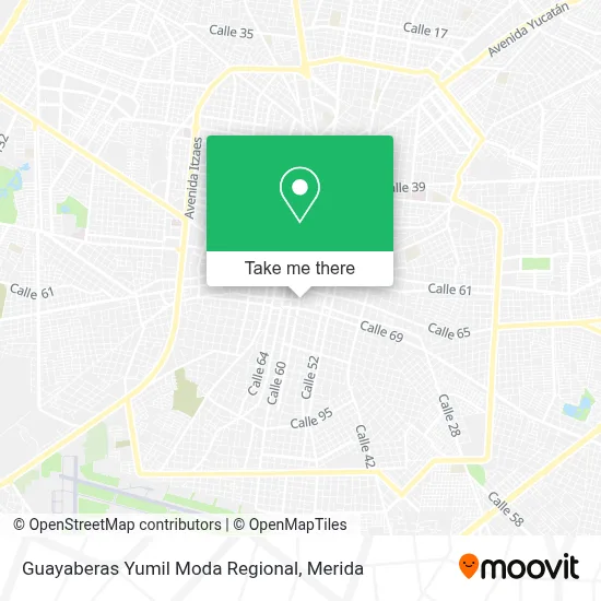 Guayaberas Yumil Moda Regional map