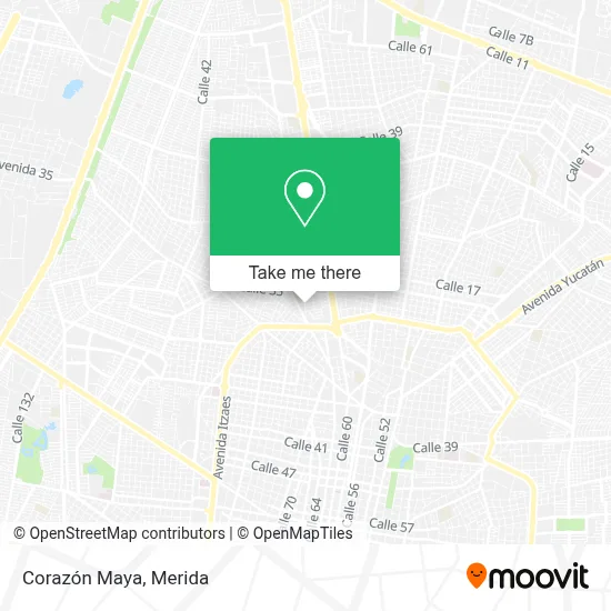 Corazón Maya map