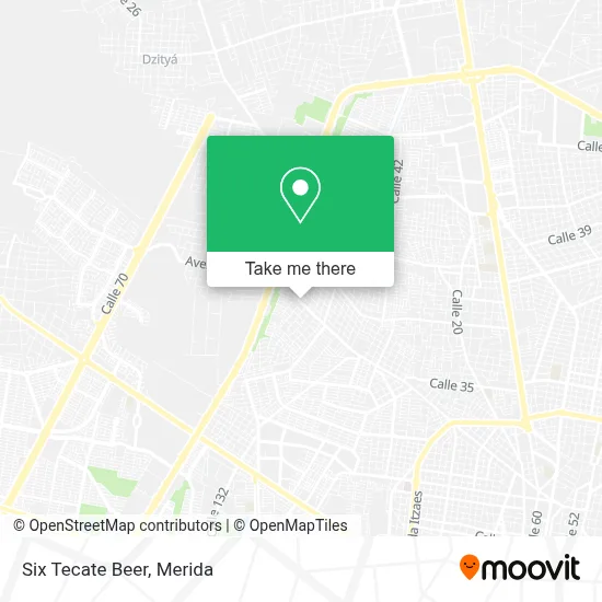 Six Tecate Beer map