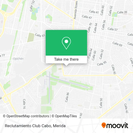 Reclutamiento Club Cabo map