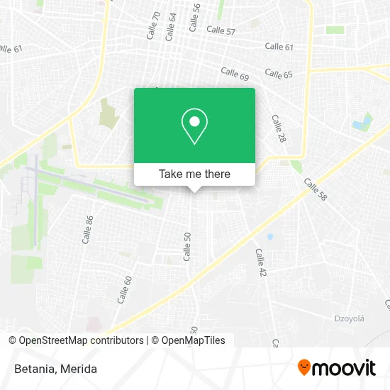 Betania map