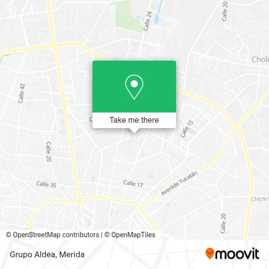 Grupo Aldea map