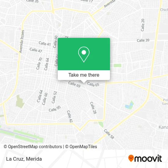 La Cruz map