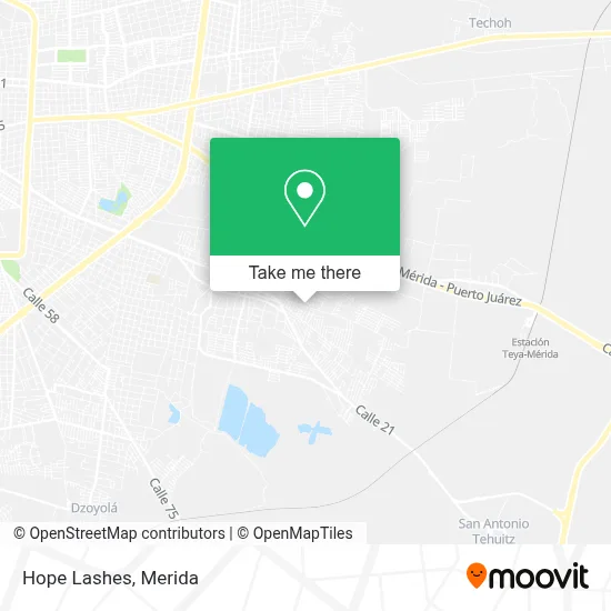 Hope Lashes map