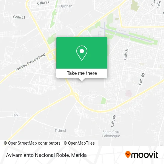 Avivamiento Nacional Roble map