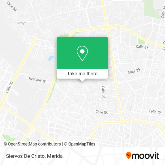 Siervos De Cristo map