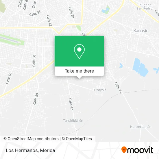 Los Hermanos map