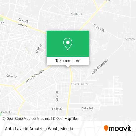 Auto Lavado Amaizing Wash map