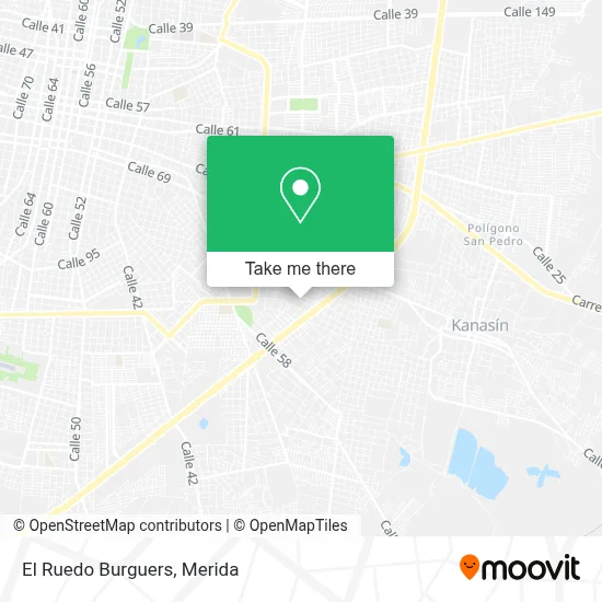 El Ruedo Burguers map