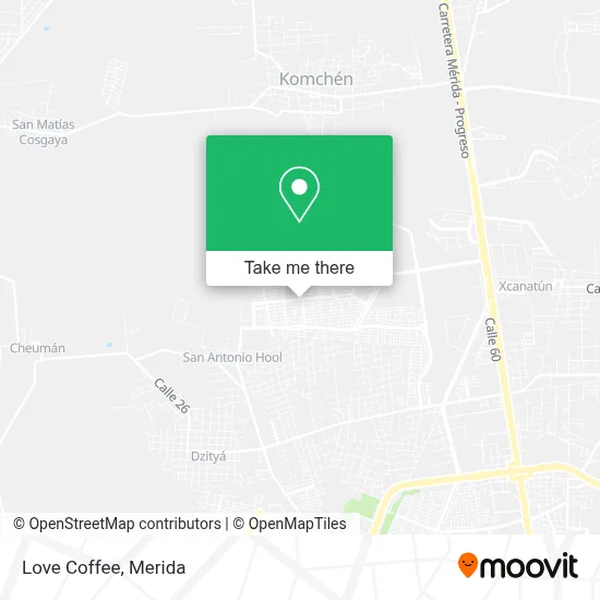 Love Coffee map