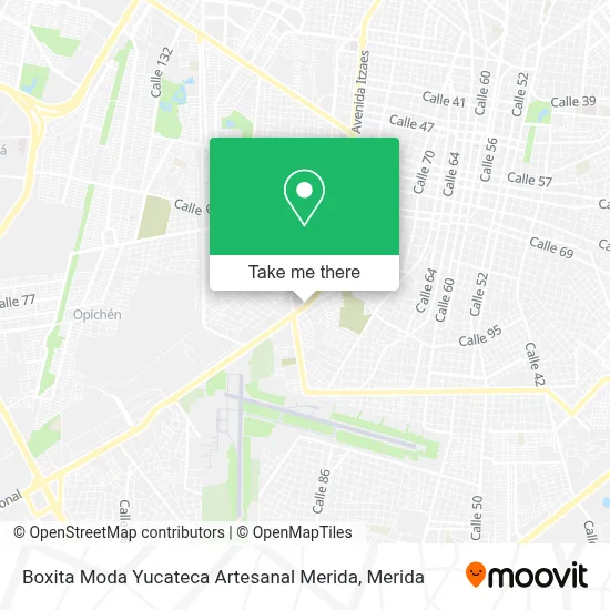 Boxita Moda Yucateca Artesanal Merida map
