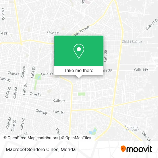 Macrocel Sendero Cines map