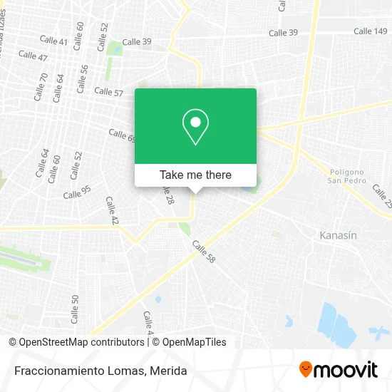 Fraccionamiento Lomas map