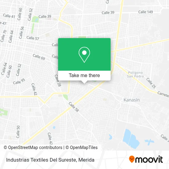 Industrias Textiles Del Sureste map